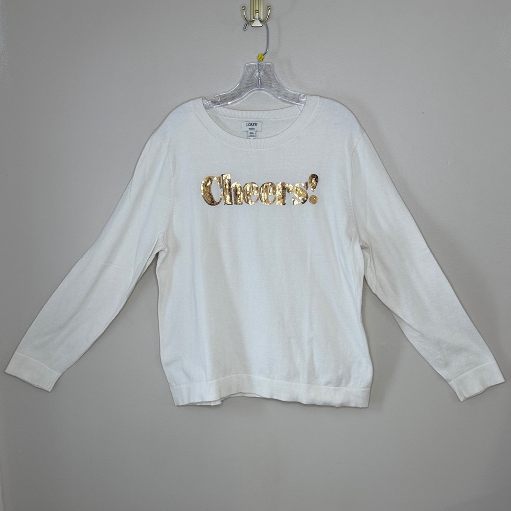 J. Crew Teddie Long Sleeve Sweater 100% Cotton Size XXL